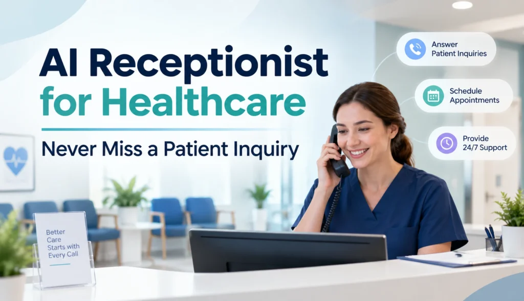 AI Receptionist for Healthcare | Never Miss a Patient Inquiry